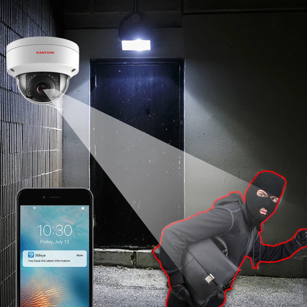 KANTURE – caméra de sécurité dôme anti-vandalisme, H.265, 8CH, 4K, kit NVR, 8MP, CCTV, POE, enregistrement Audio, ensemble de vidéosurveillance