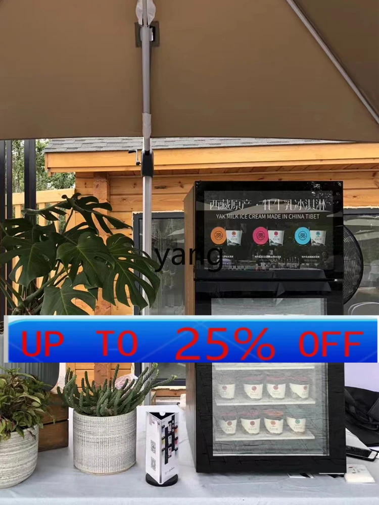 XC Small Business Vertical Direct Cooling Freezer Ice Cream Display Fresh-Keeping Freezer