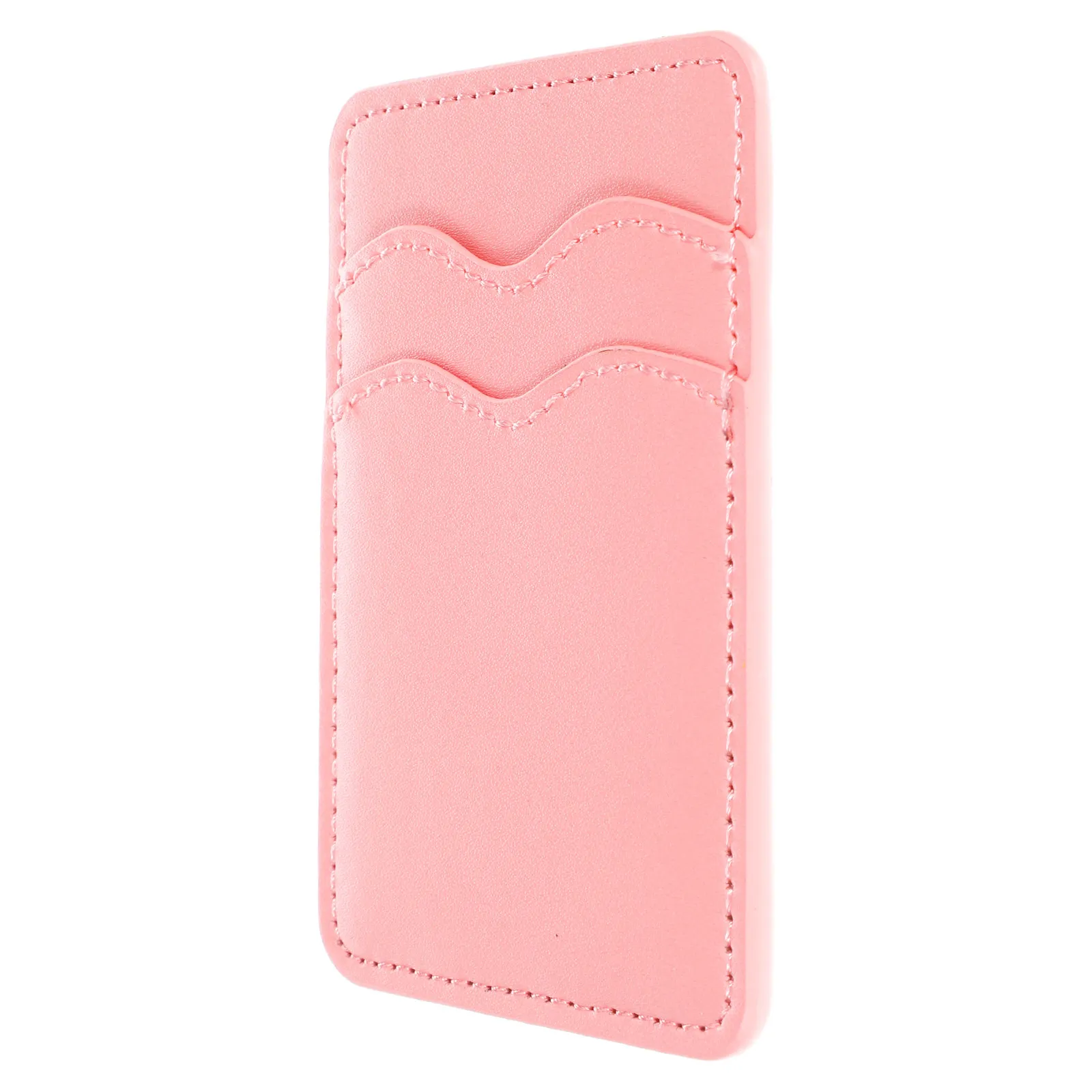 

Slim Adhesive Phone Card Holder Fake Wallet for Back of Phone Dual Slot Credit Id Business Card Holder Wireless Charging