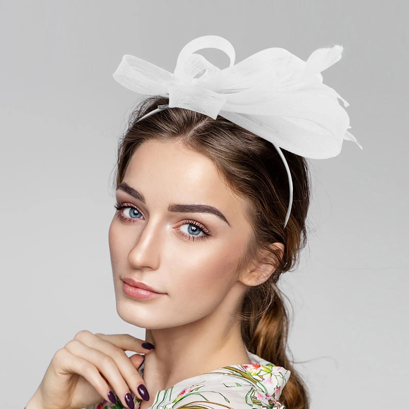 مشبك شعر على شكل زهرة عصابة رأس أنيقة للنساء لحفلات الشاي وحفلات الزفاف وحفلات الكوكتيل وإكسسوارات أنيقة طراز 1920S #4