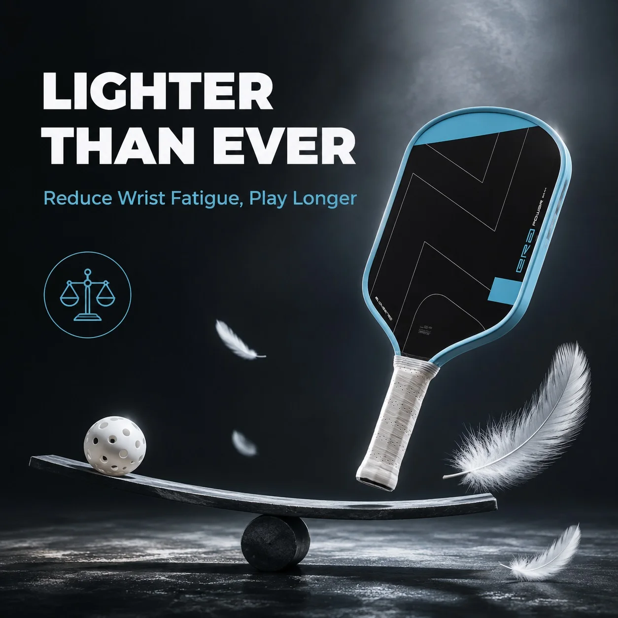 WNONSO Premium T700 Carbon Fiber Pickleball Paddle 16mm ERA Inner Core Lightweight & Powerful for Advanced Players