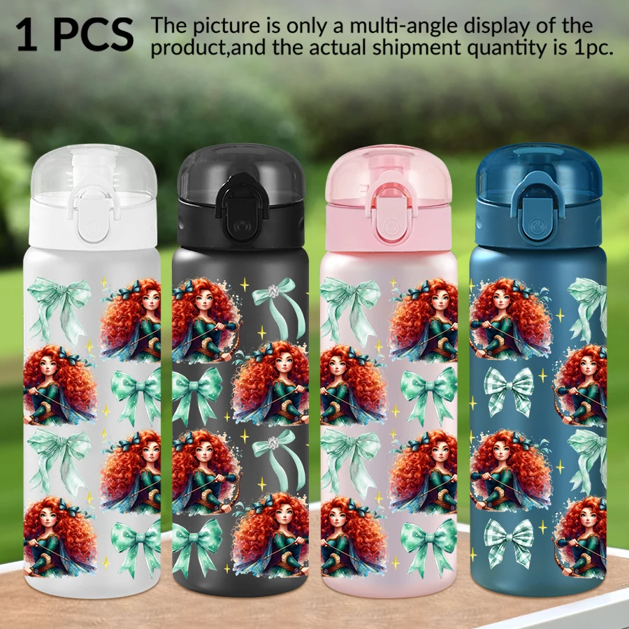 

1 шт., пластиковая бутылка для воды Disney с храбвым бантом, 26 унций, спортивная чашка для воды на открытом воздухе, подарок на день рождения/позад в школу