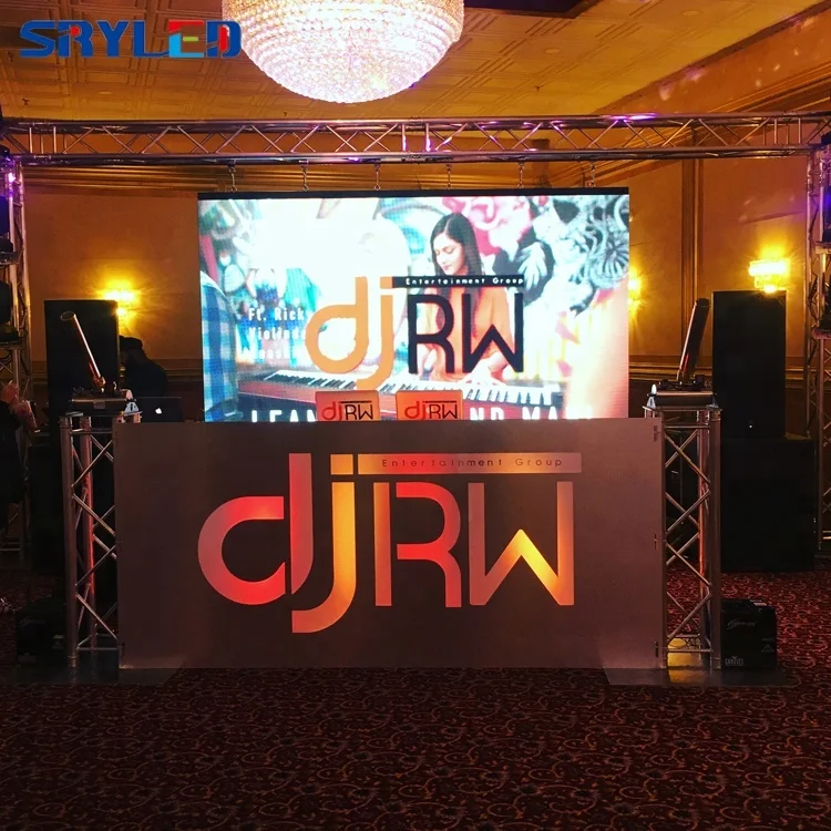 

Dj Booth Stage Portable Led Wall Die Casting Display Cabinet 3.9mm Indoor Backdrop Nightclub Led Screen