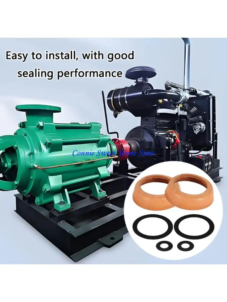 

LXAF Professional Professional Mauntainting Set 2x кожаные чашки 4x Seals Manual Component Component подходит для насосов 75