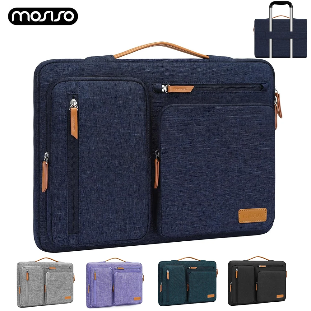 MOSISO Laptop Bags 13.3 16 17.3 inch for MacBook Air 13 15 Pro 14 16 HP Acer Dell Lenovo ASUS Side Open Carrying Case briefcase