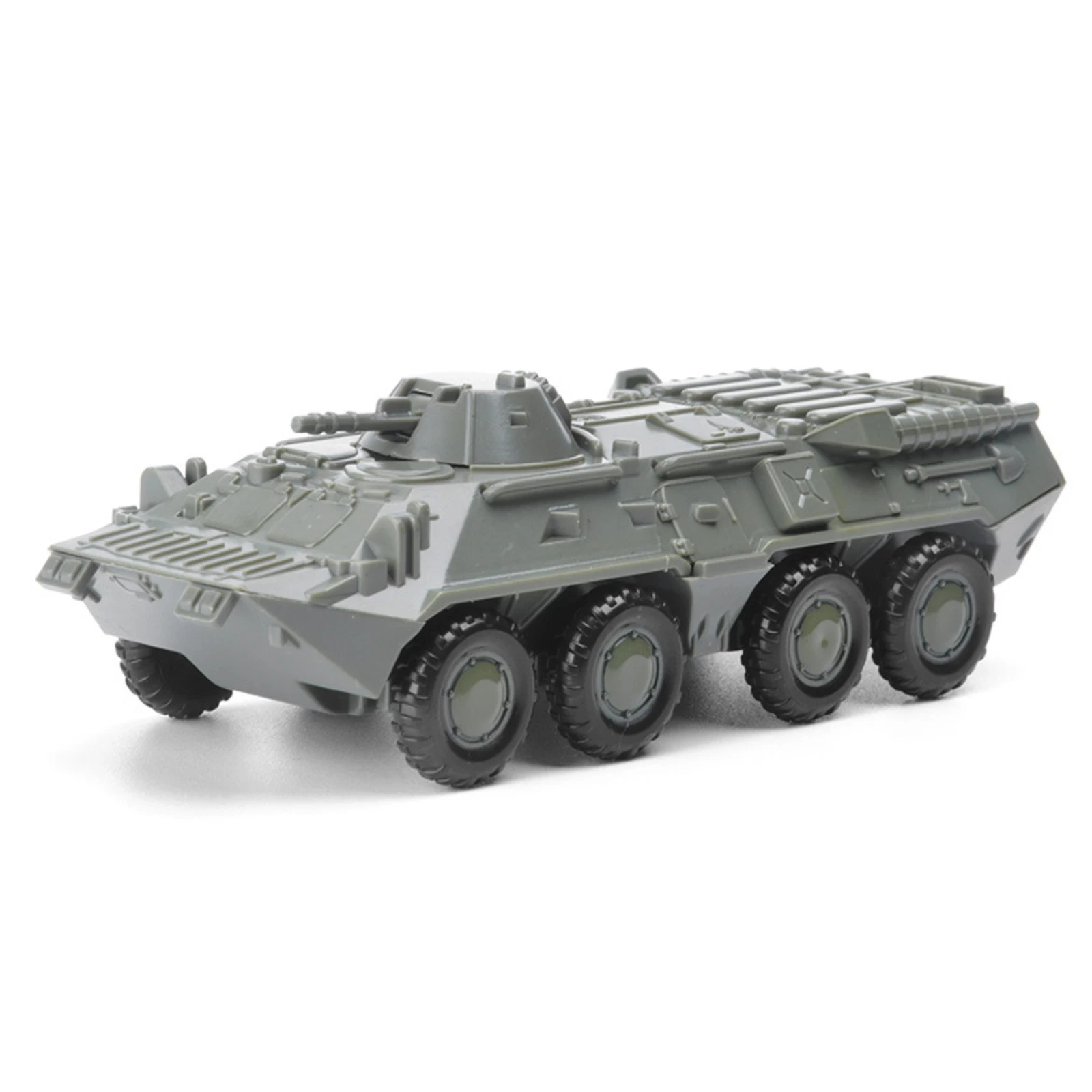1:72 Camion BTR 80 Veicolo blindato a ruote Senza colla Modello di assemblaggio 4D Kit modello di auto giocattolo militare per la raccolta