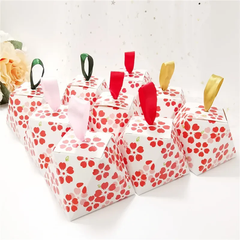 

New Creativity Diamond Wedding Favor Gift Bags Candy Box For Baby Shower Birthday Guests Event Party Decoration Supplies