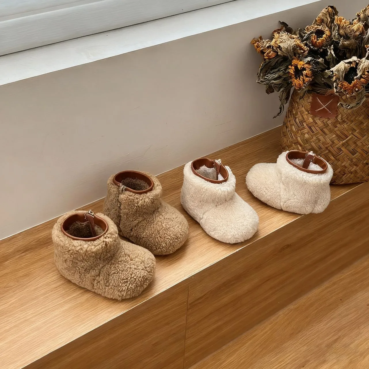 

Baby Snow Boot Winter 2025 Girls Boys Cotton Snow Boots Kids Fashion Plush Warm Cotton Shoes Anti-kick Children's Ankle Boots