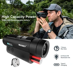 MiLESEEY NV20,40X Magnification ,for Hunting Sports Outdoor Camping,Take video,Picture