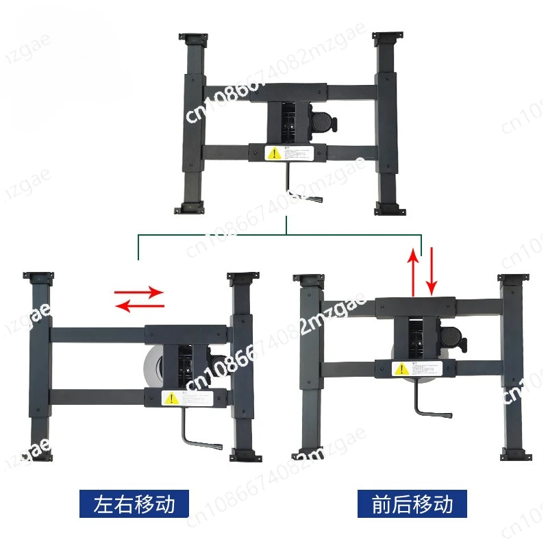 أرجل طاولة رفع دوارة RV - قضيب/دعم طعام قابل لضبط الارتفاع لتحويلات فان التخييم، مجموعة تركيب مستقلة #4