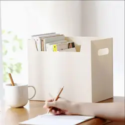 Suporte De Lápis De Escritório, Home Desk Storage Box, Organizador De Artigos Diversos, Livros, Papelaria