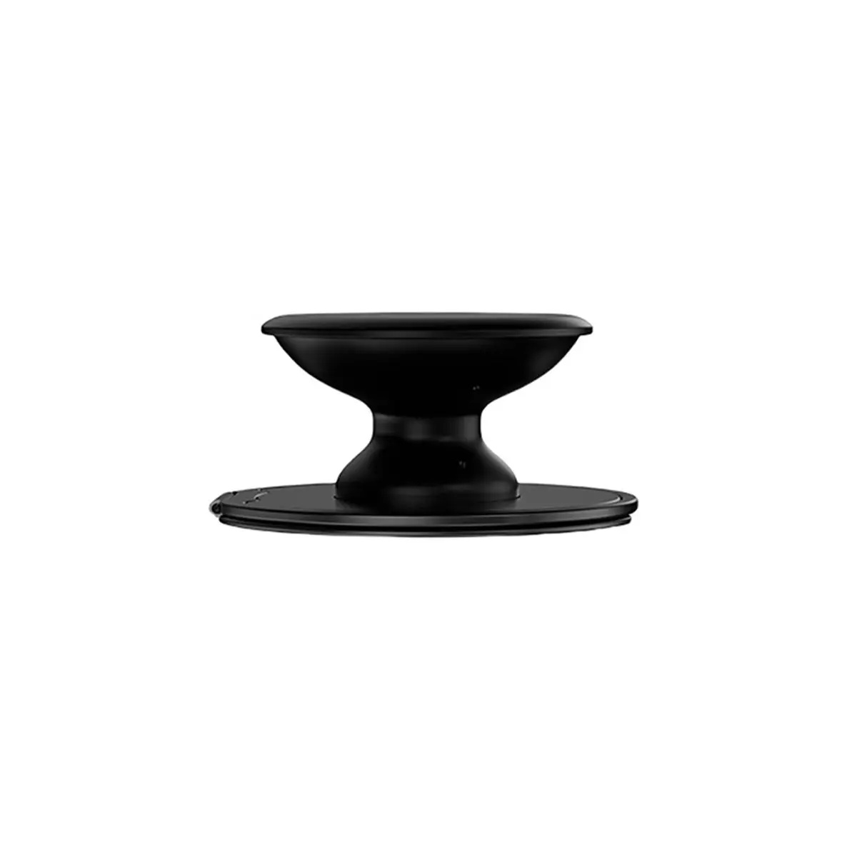 AA80 Mobile Phone Finger Holder Socket Magnetic Cell Phone Grip Stand Finger Ring Kickstand Rotation Stand Black