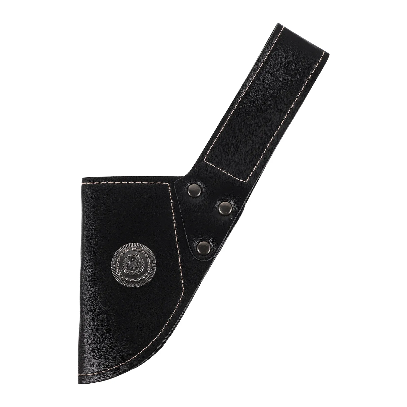 PU Camping Axe Blade Guard Sheath Snap Closure Hatchet Edge Protector for Outdoor Bushcraft Forestry Axe Cover Protector - view 6