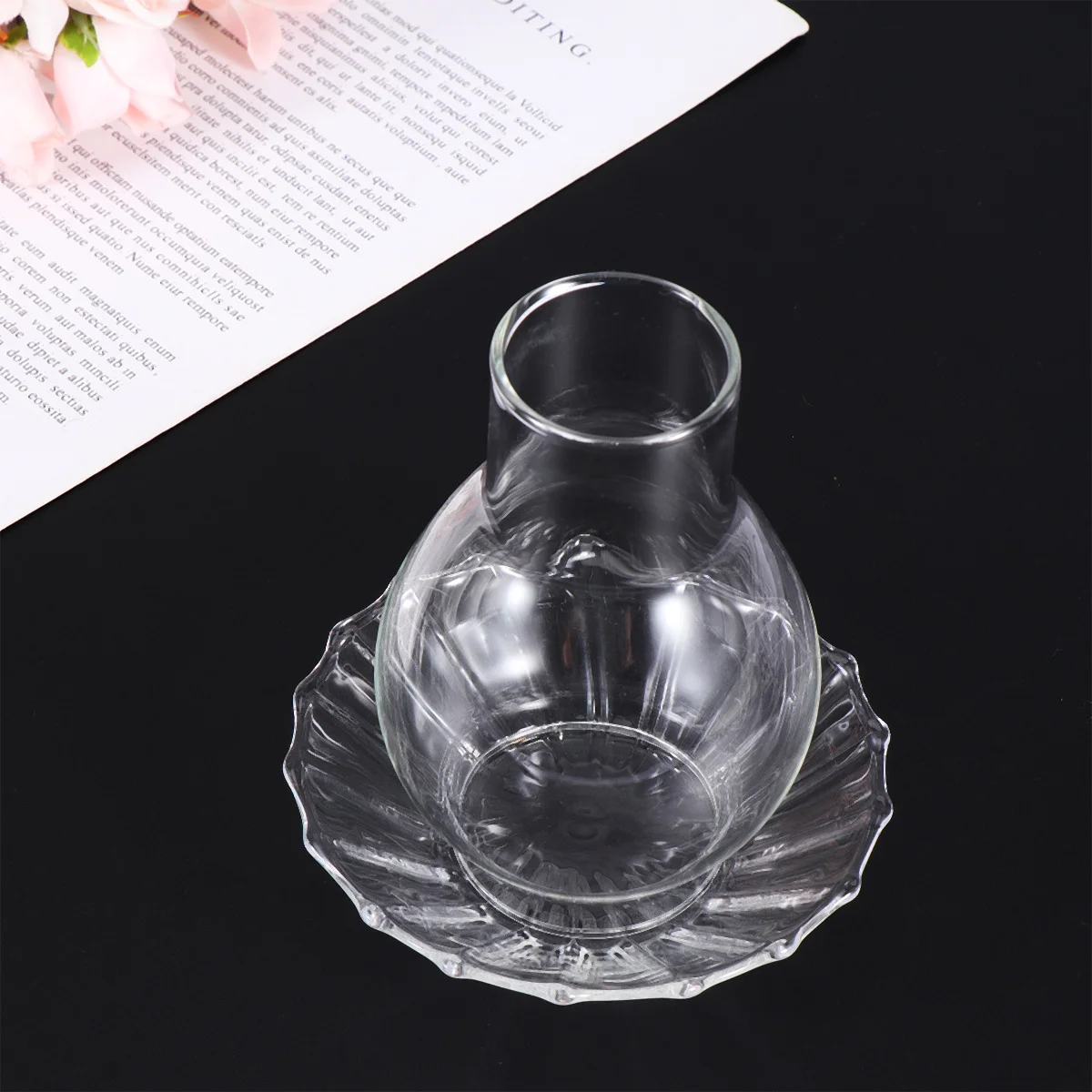 1 pz candeliere in vetro antivento moderno trasparente semplice supporto decorativo illuminazione domestica fascino caldo romantico