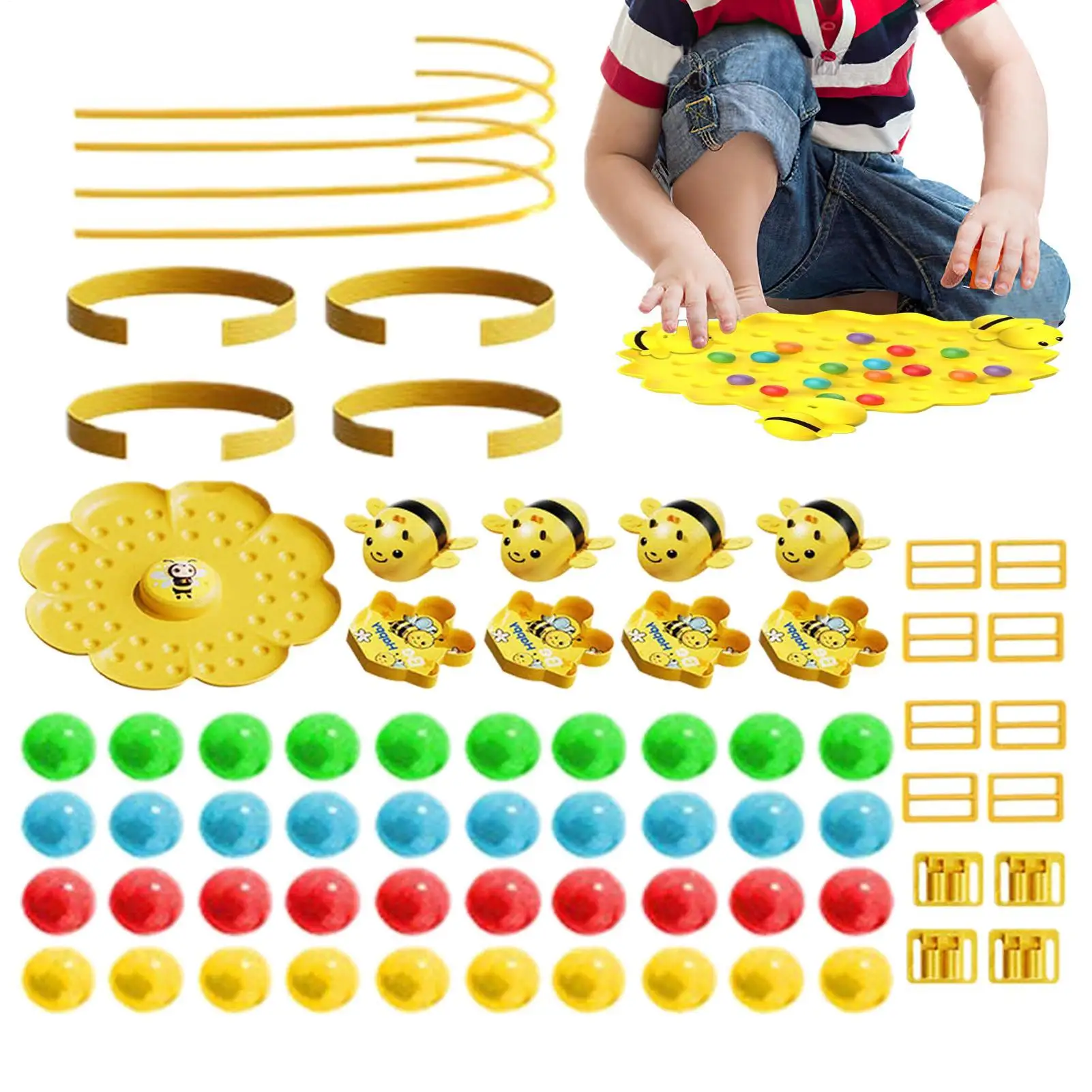 Pädagogisches magnetisches Bienenspielzeug – tragbares Familien-Partyspiel für Kinder, Erwachsene, Gruppen, Multiplayer, Reisen, Outdoor, Indoor, Garten, Picknick
