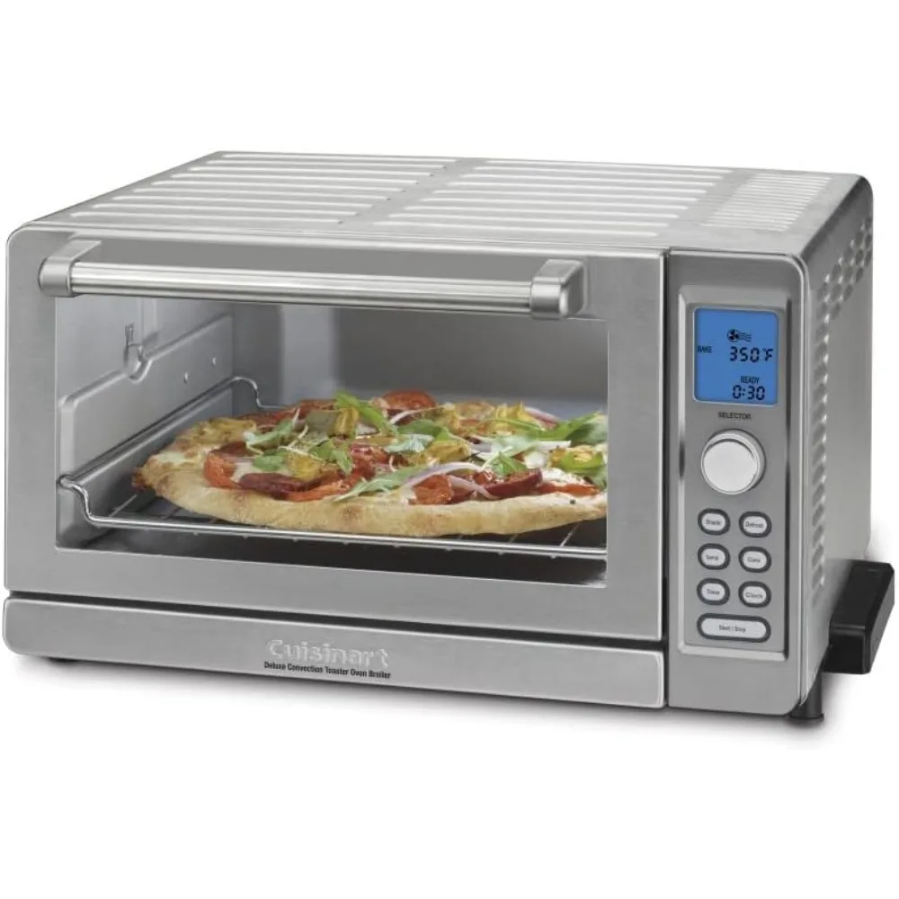 Deluxe Convection Toaster Oven Broiler, Brushed Stainless