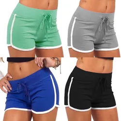 Sports shorts Beach Style Patchwork Shorts Holiday Sexy Slim Low-Waisted Shorts Women Beach Pants Summer Fashion Streetwear