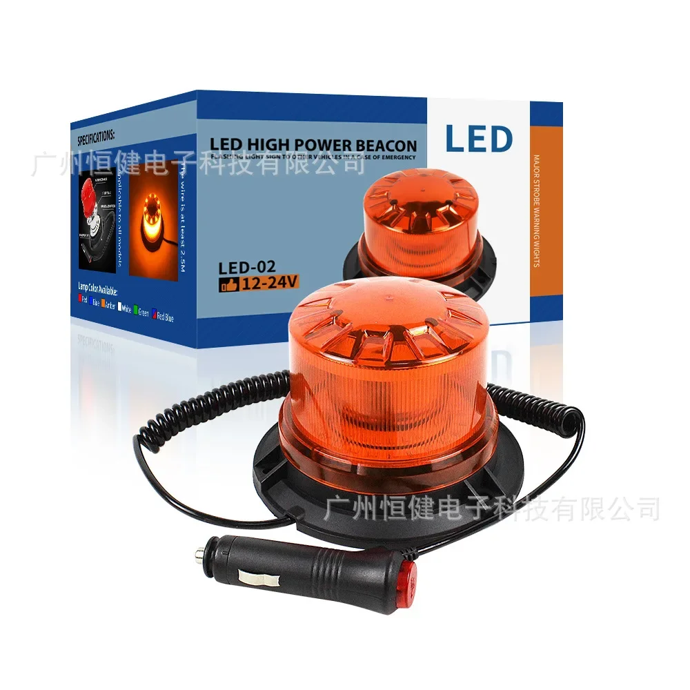 2025 رافعة شوكية قابلة للتطبيق LED تحذير 24LED ضوء فلاش سيارة ستروب سقف سيارة سلامة حافلة مدرسية مصباح إشارة