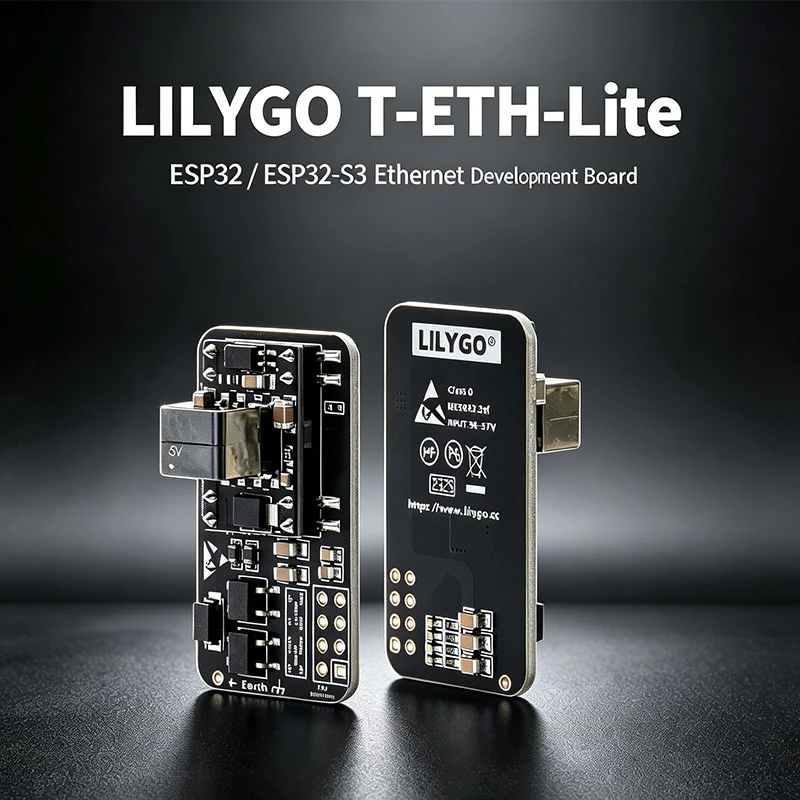 LILYGO T‑ETH‑Lite Dev Board,ESP32/ESP32‑S3,W5500/RTL8201 Ethernet,POE&Camera Expandable,Onboard TF Card,WiFi BLE IoT Module