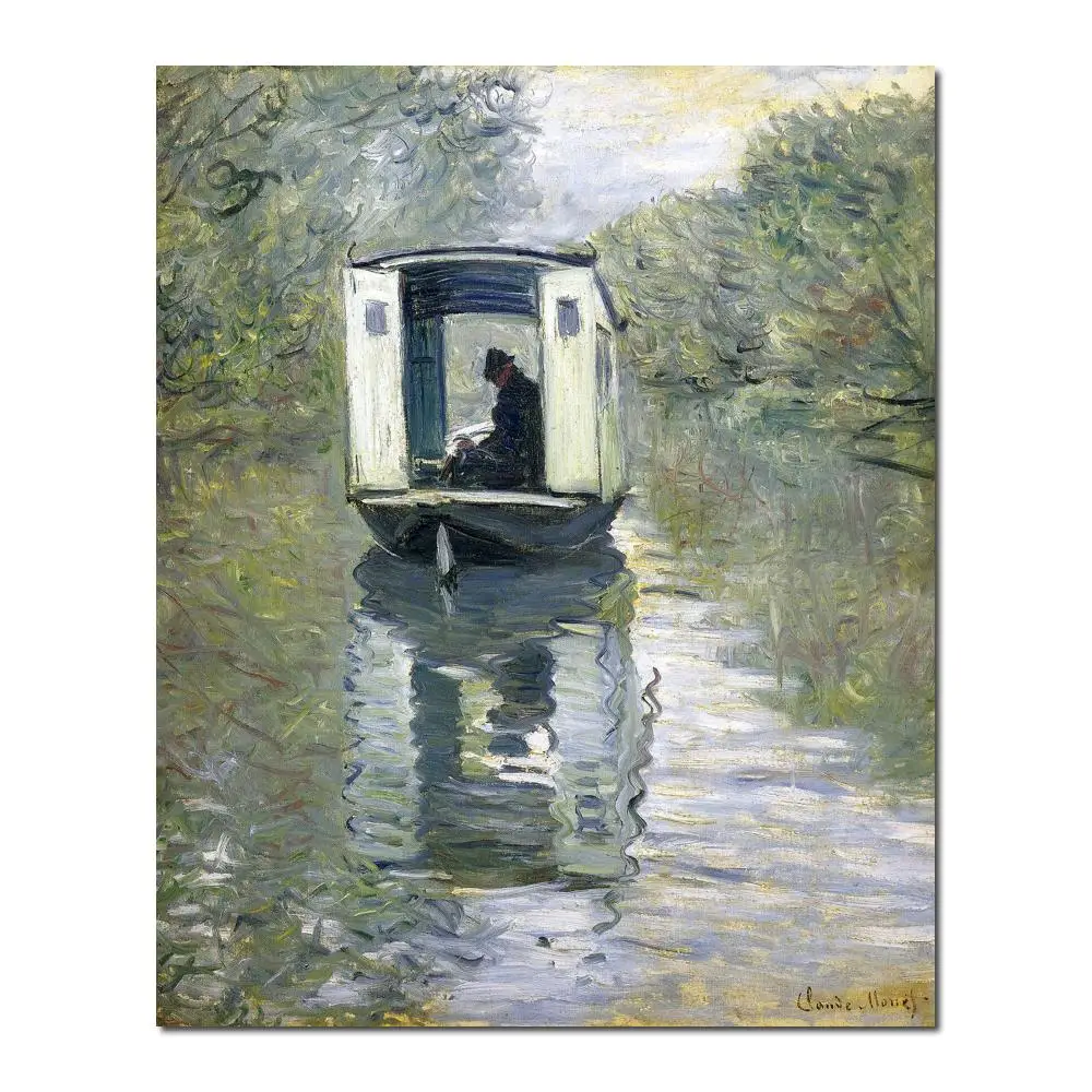 

Landscapes art The Boat Studio by Claude Monet oil paintings canvas High quality hand-painted