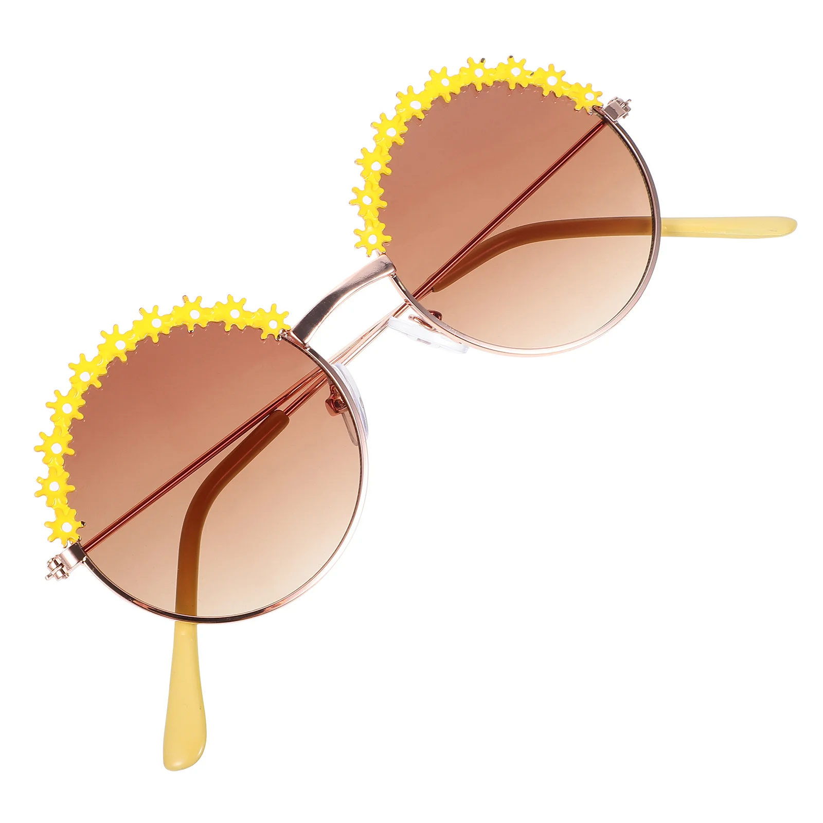 1 Paar Sonnenbrillen, Sonnenbrillen, niedliches Blumen-Design, Outdoor-Brillen, Reise-Geschenk, lustige Foto-Requisite, modische Brillen