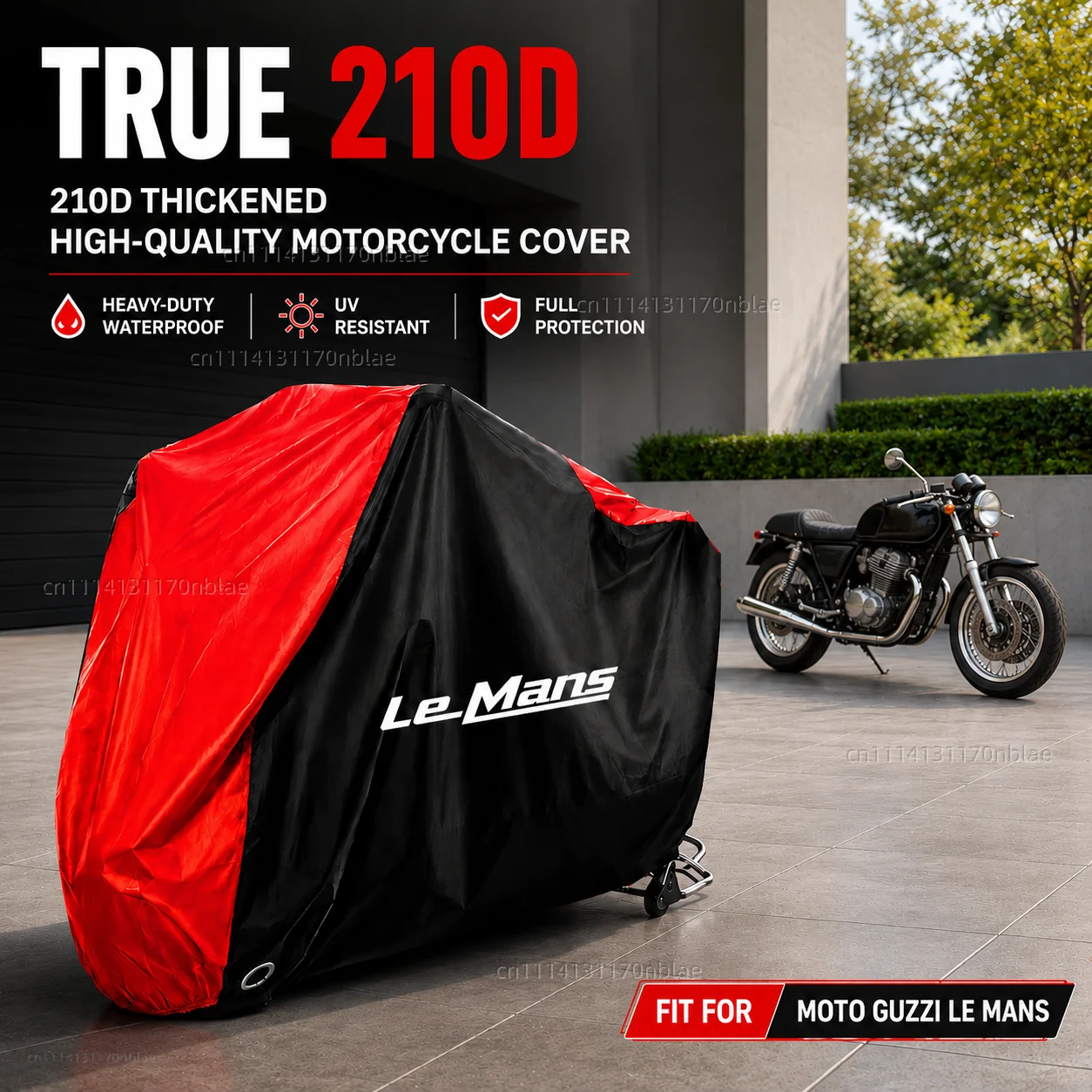 

For Moto Guzzi Le Mans 1976-1993 2001-2006 Classic 210D Motorcycle Cover Waterproof Dustproof UV Protection Moto Rain Cover
