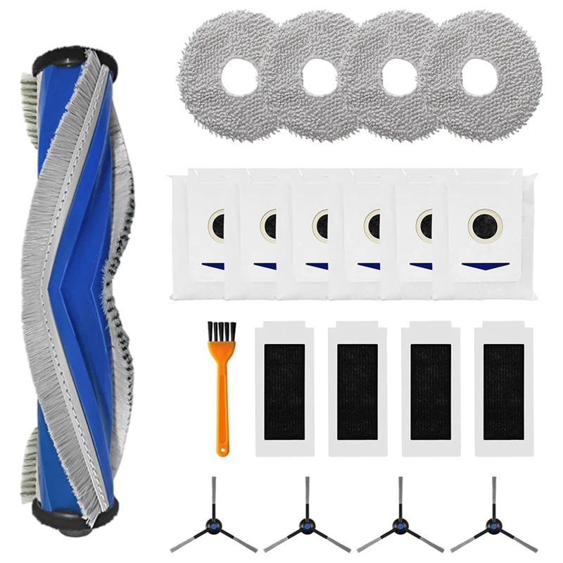 Do odkurzacza robota Ecovacs Deebot T30 Pro Omni / T30 Omni / T30 Max Główna szczotka boczna Filtr Hepa Mop Ściereczka Worek na kurz