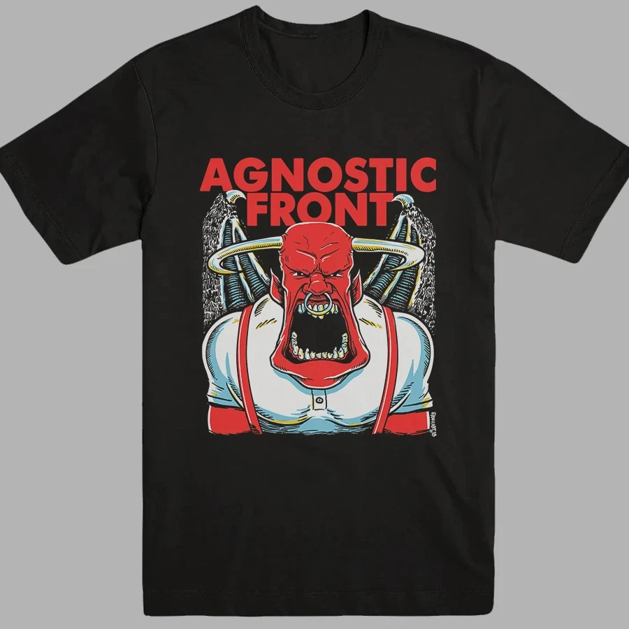 

ARTWORK Agnostic Front with Black T-shirt, Unisex T-shirt Summer Casual Print T-shirt Y2k Harajuku Women's Clothing Streetwear