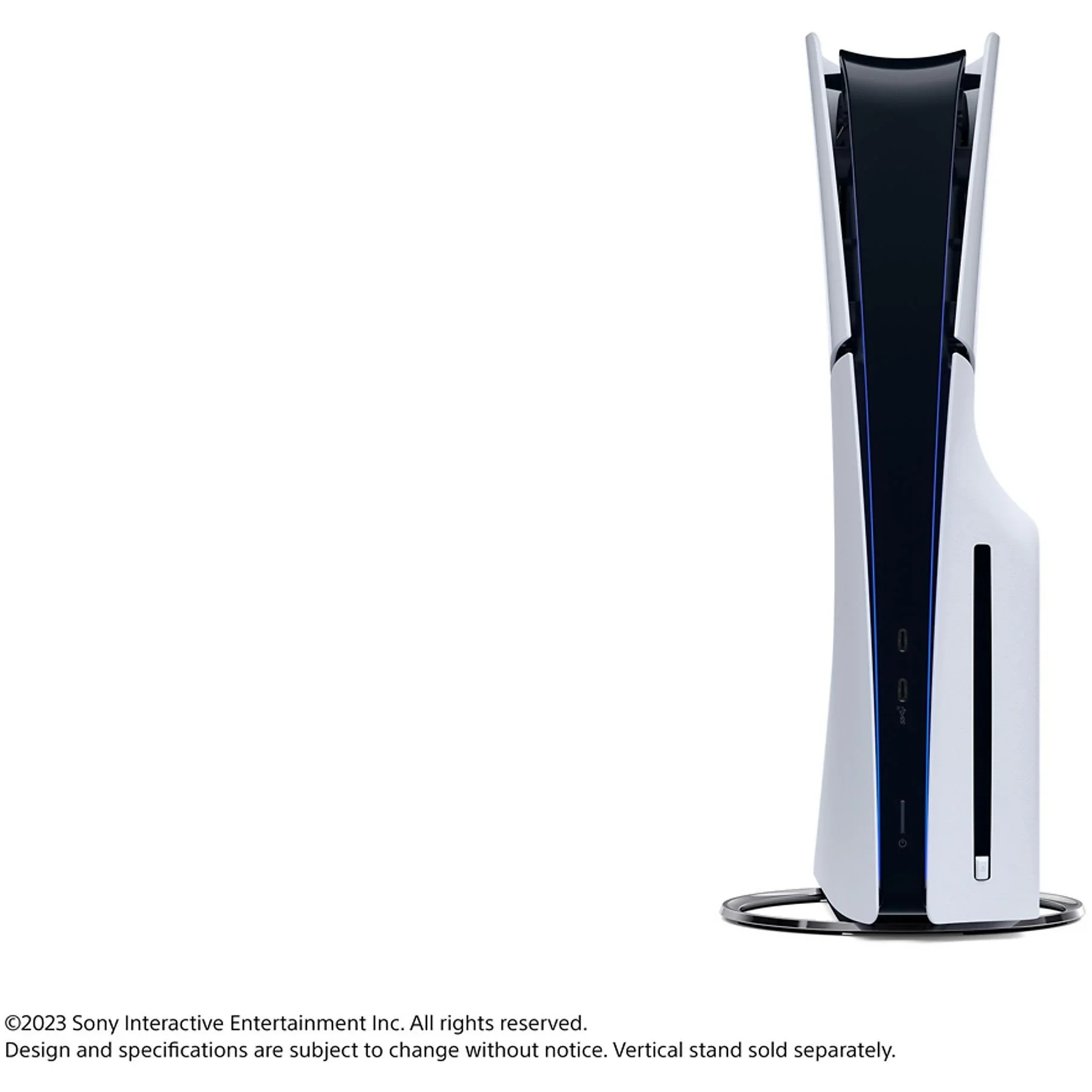 Sony playstation 5 slim standard, 1 tb ssd, 4k, 1 controller, chassis d, white - console #2