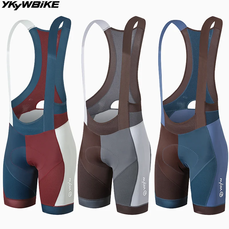 

YKYWBIKE Men Cycling Bib Shorts with Belgium Padded 8 Hours Summer Road Bike Bib Pants Bicycle Shorts Bib Bike Clothing