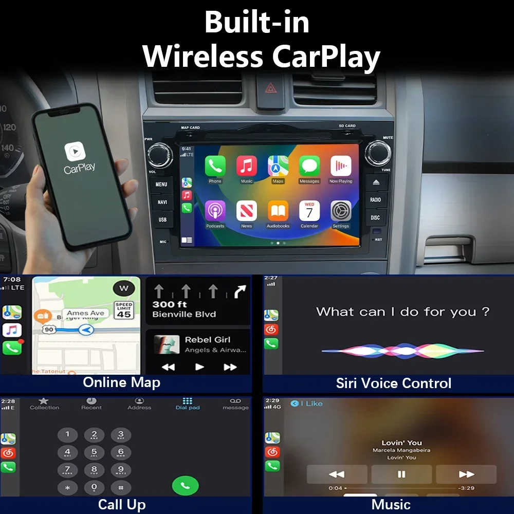 CHSTEK Carplay Android 13 For Honda CR-V 3 RE 2006-2012 CRV GPS Car Radio Multimedia Vedio Player WIFI 4G BT 8
