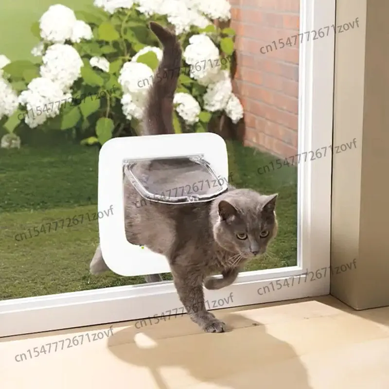 ペット用穴-猫-犬-無料入場穴-abs-静音-小型犬-猫-ガラス-木製ドア用品