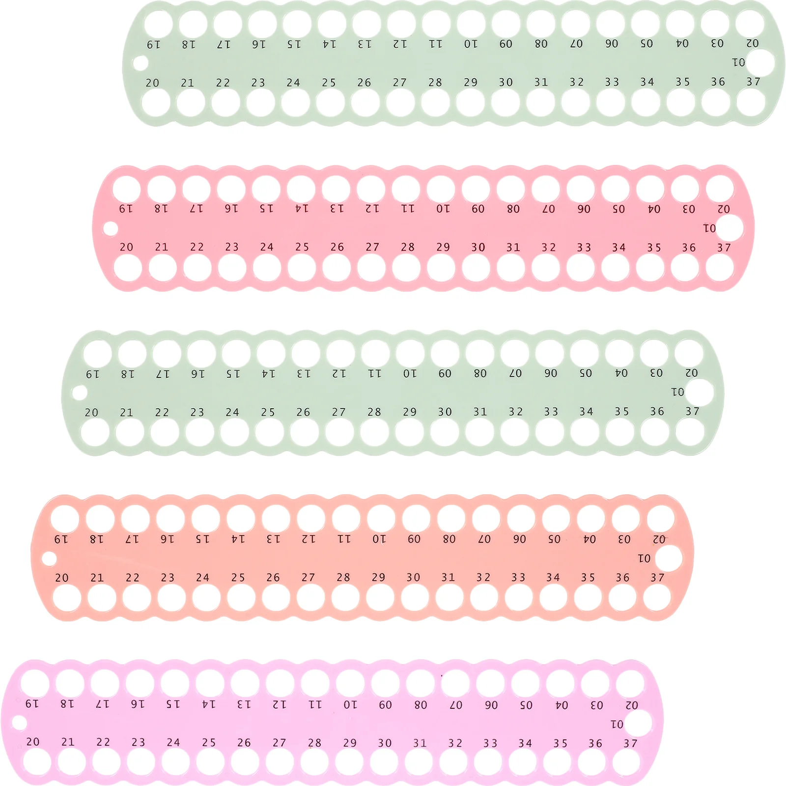 5 قطعة موضوع بلاستيكي المنظم مجلس 37 حفرة عبر غرزة أداة التطريز الخيط تخزين الخياطة الموضوع لف لوحة بكرة حامل