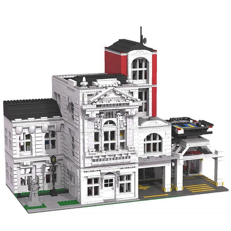 NEW 3000PCS City Hot Selling Street View Moc Modular general hospital building DIY creative ideas ChildrenToy birthdayGift Block