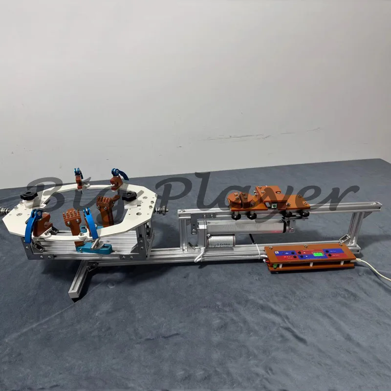 Smart seat clip type electric badminton racket threading machine/wire pulling machine