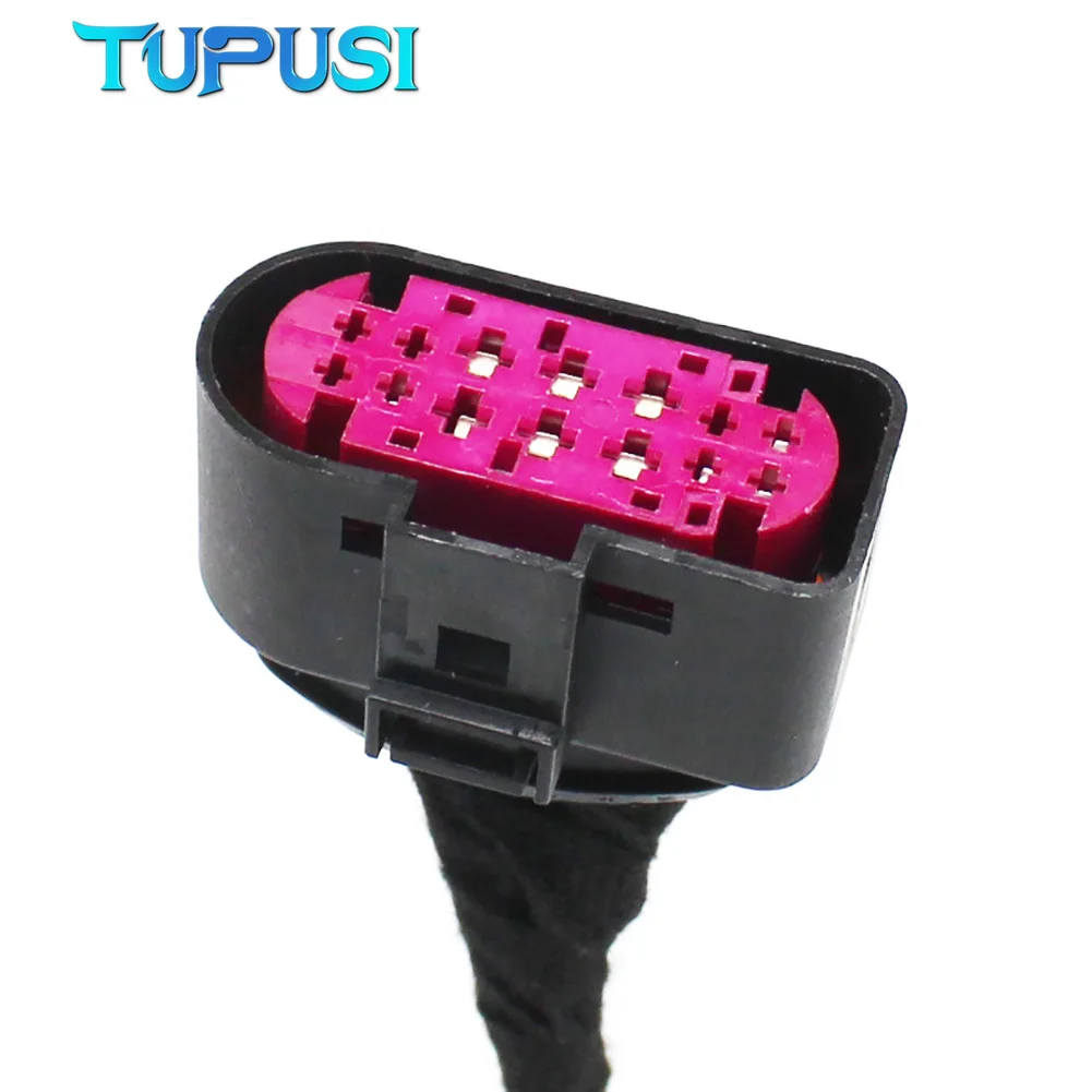 2PCS 10 To 14 Pin Xenon Headlight  Wiring Harness Connector Plug Adapter 1J0973737 1J0973835 Fit for VW Golf MK6