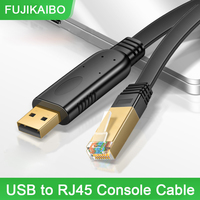 USB to RJ45 Console Cable RS232 Serial Adapter for Computer Laptop Cisco Router Switch USB RJ 45 8P8C Converter Console Cable