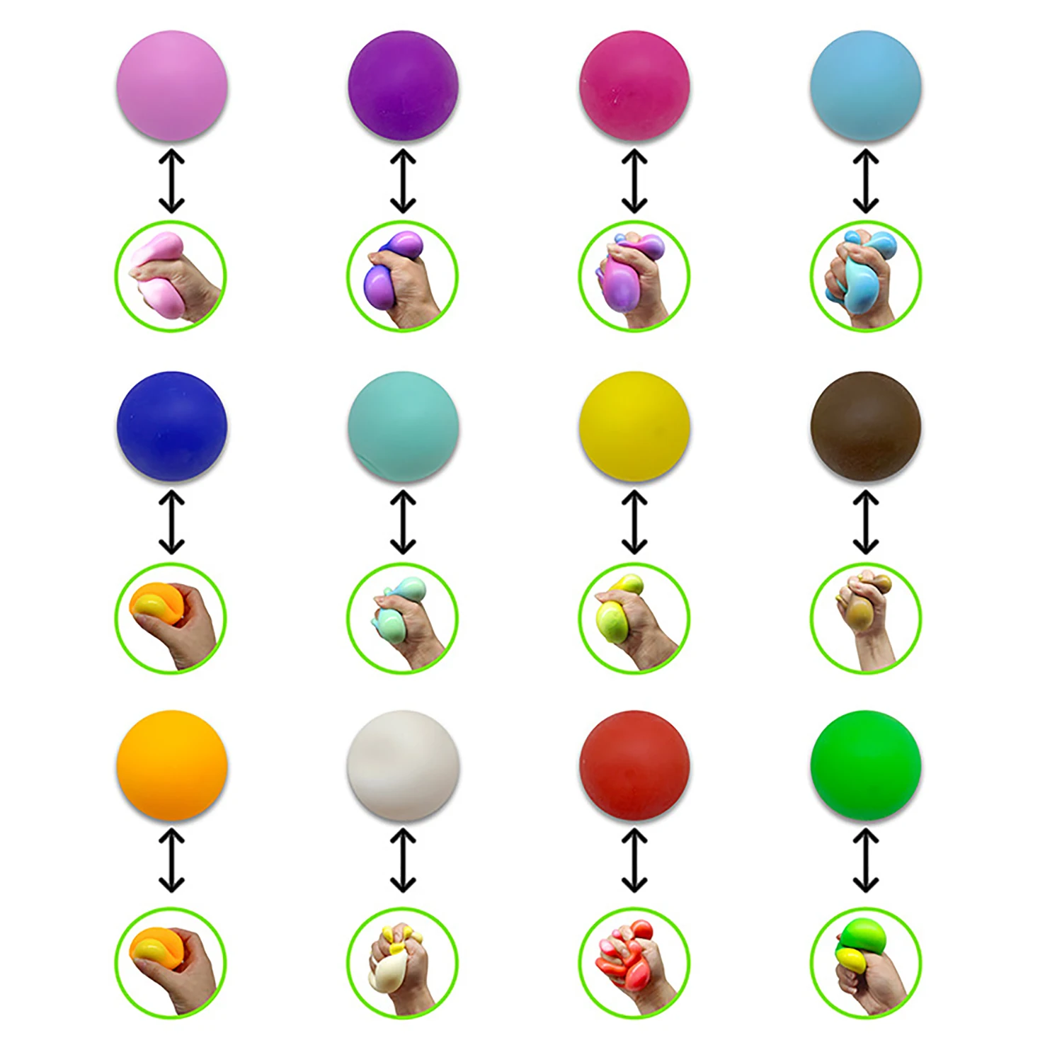 小麦粉粘土減圧ボール、捏ねる、絞る、ゆっくりと反発する、通気ボール、子供の減圧おもちゃ