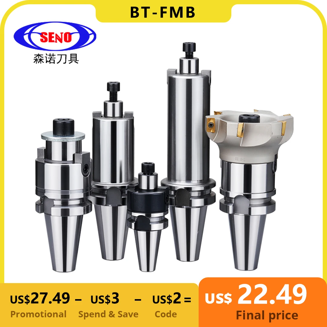 SENO 1PCS BT30 BT40 FMB16 FMB22 FMB27 FMB32 FMB40 Metric Flathead Milling Tool Holder BT FMB CNC Tool Holder Milling Tool Holder