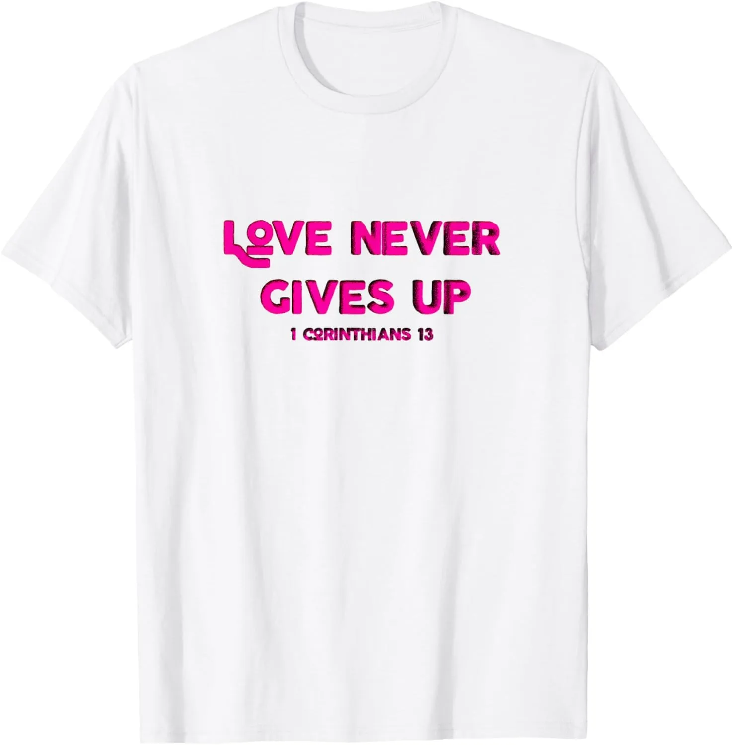 O amor nunca sai. 1 Corinthians 13 Camiseta com capuz