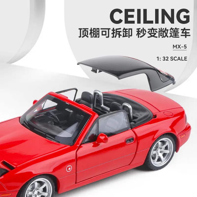 1:32 Mazda MX-5 Miata NA 1st 1989 Convertible Sports Car Alloy