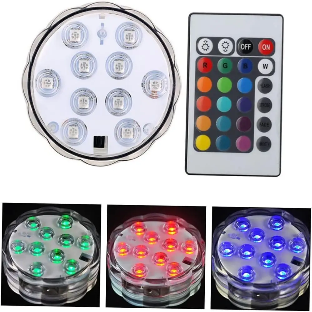 

Color Changing LED Diving Light 16 Colors RGB Diving Knob Lights Waterproof Dimmable LED Underwater Night Lamp