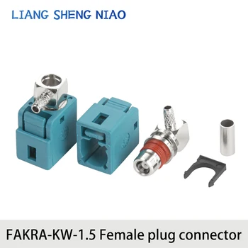 Złącze FAKRA FAKRA-C-KW1.5 krótkiej kobiecej złącze samochodowe łokciowej do żeńskiej głowicy spawalniczej GPS