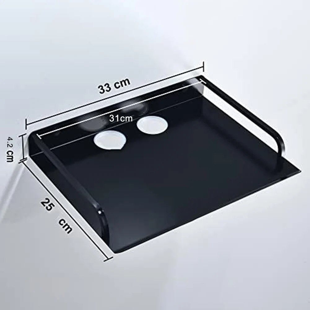 Scaffale per proiettore per montaggio a parete per router per console di gioco TV Box Media Box con guardrail e design salvaspazio