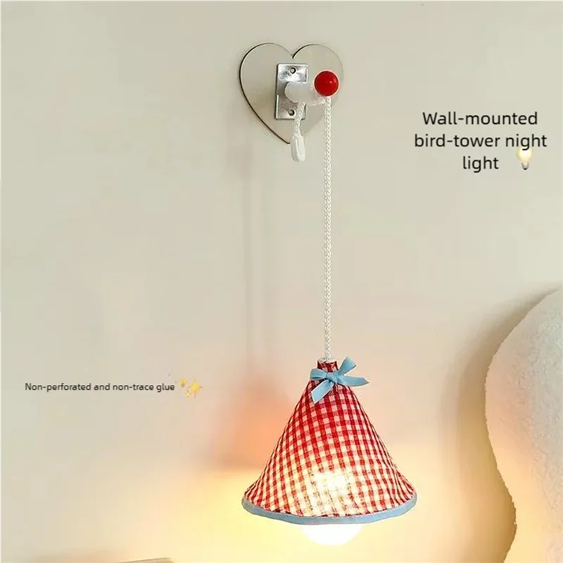 GYTB-ضوء ليلي LED دافئ للفتيات - مصباح جو بجانب السرير مثبت على الحائط، ديكور غرفة نوم لطيف، مصباح مكتبي للفتيات #5