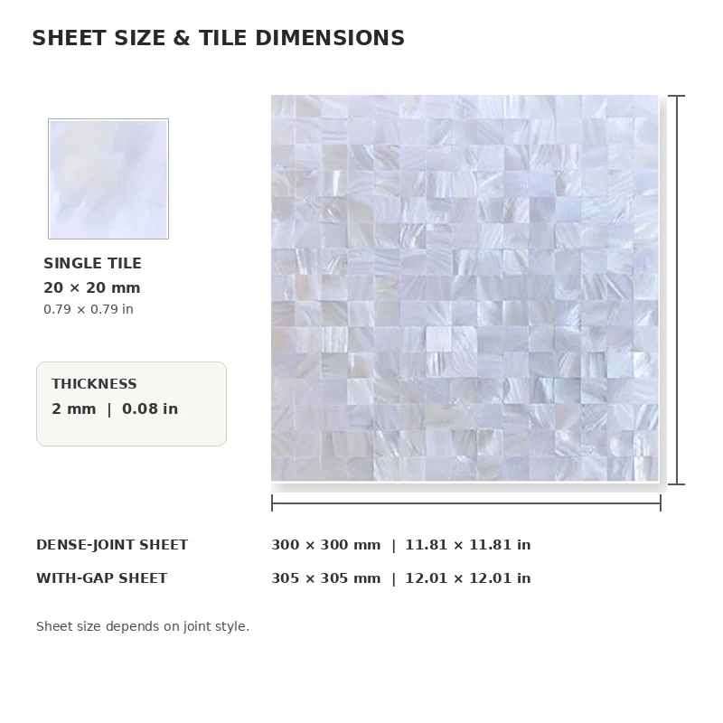 Luxury Stone Background Wall Shell Mosaic Sticker Self-Adhesive with Back Glue Moisture-Proof Living Room Decor