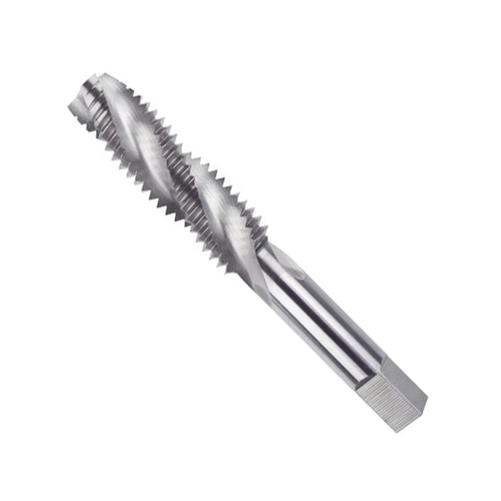 HUAZHICHUN 1PC 1/2-12-20/9/16-12-18/5/8-11-18/ 3/4-10-16/7/8-9-14/1-8-14/ Uncoated Spiral Flute Taps