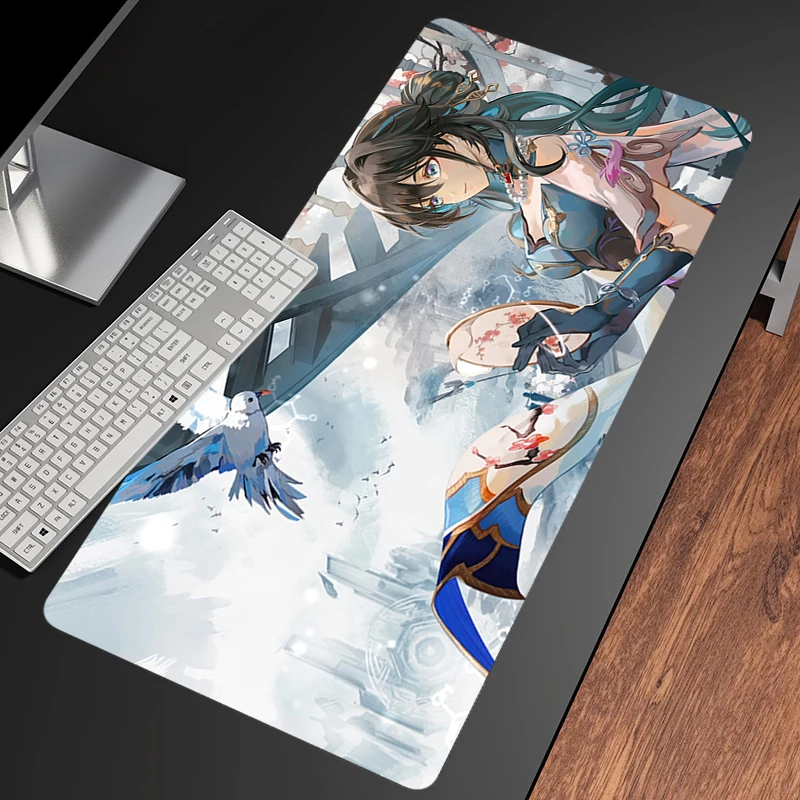 Mouse pad Ruan Mei Game accessories Non-slip rubber Office desk mat Game keyboard pad Desk Mats PC carpet Honkai: Star Rail XXXL