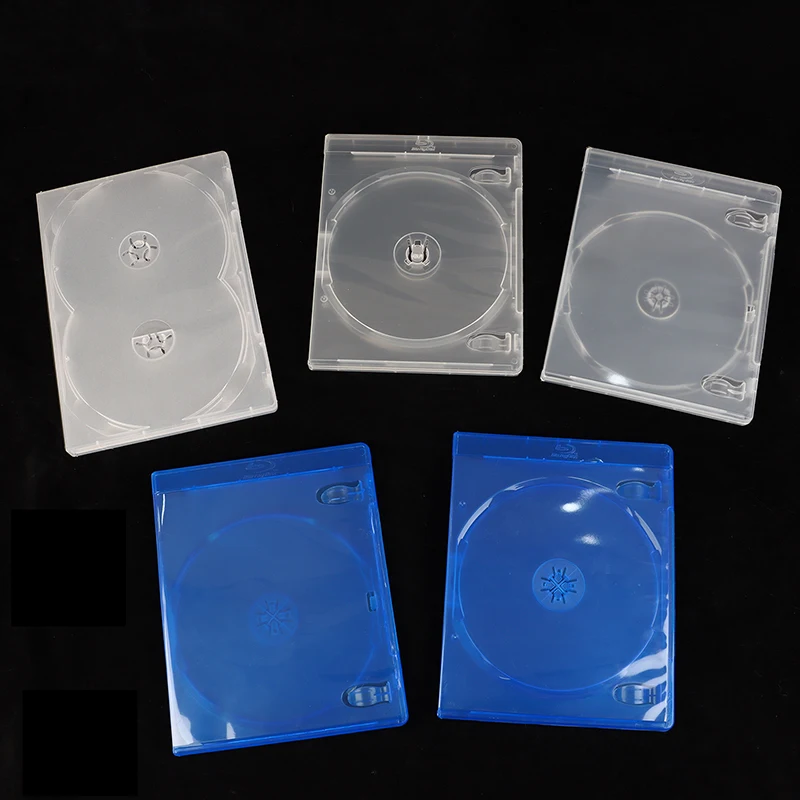 【1Pc Plastic Single/Double/3/4 Piece Discs CD Game Case Cover Thickened CD DVD Disc Protective Storage Box Organizer】