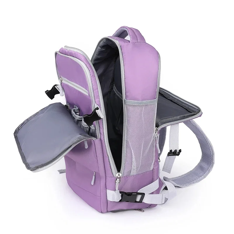 Mulheres mochila de viagem repelente de água daypack adolescentes meninas carregamento usb portátil mochila com alça de bagagem sapatos saco